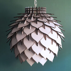 Laser Cut Acrylic Lotus Pendant Lamp with Smart RGB WiFi Control