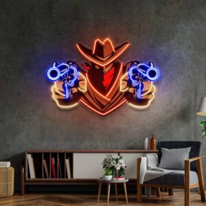 Outlaw – Cowboy LED Wall Art